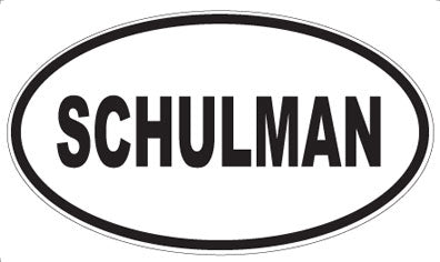 SCHULMAN - Oval Magnet