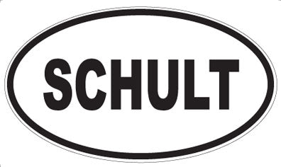 SCHULT - Oval Sticker