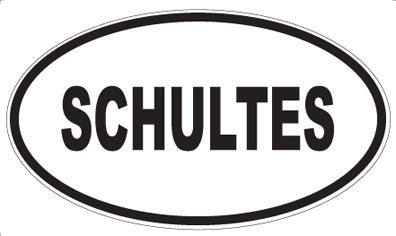 SCHULTES - Oval Magnet