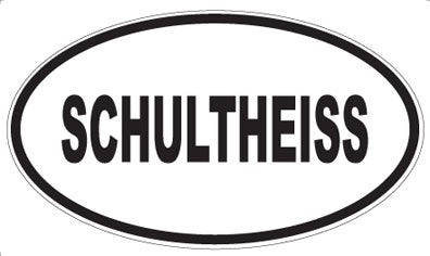 SCHULTHEISS - Oval Sticker