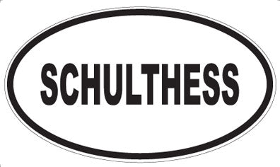 SCHULTHESS - Oval Sticker