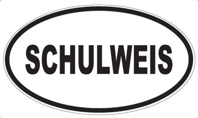 SCHULWEIS - Oval Sticker