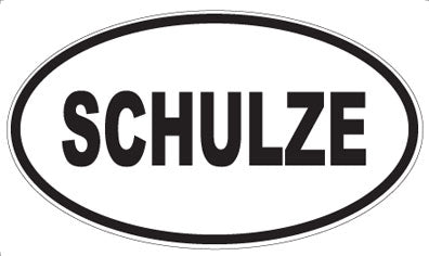 SCHULZE - Oval Sticker