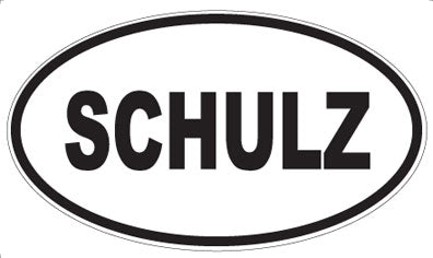 SCHULZ - Oval Magnet