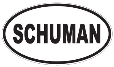 SCHUMAN - Oval Sticker