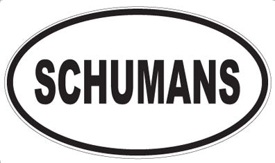 SCHUMANS - Oval Magnet