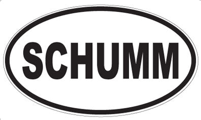 SCHUMM - Oval Sticker