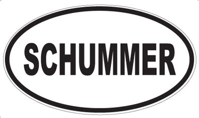 SCHUMMER - Oval Sticker