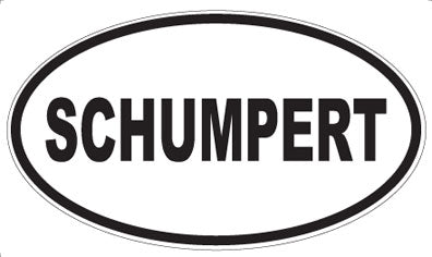 SCHUMPERT - Oval Magnet