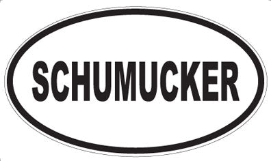 SCHUMUCKER - Oval Magnet