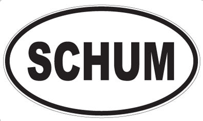 SCHUM - Oval Magnet