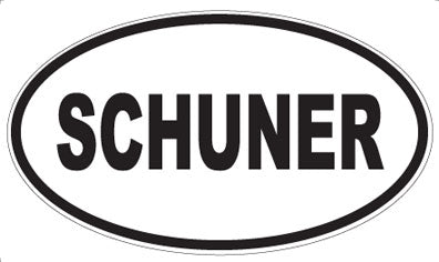SCHUNER - Oval Sticker
