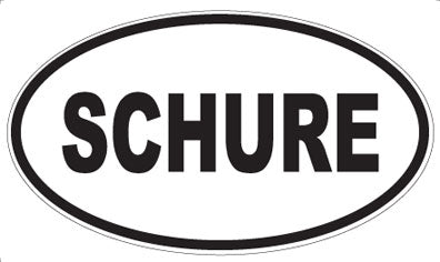 SCHURE - Oval Sticker