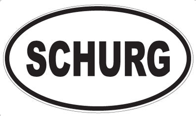 SCHURG - Oval Sticker