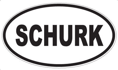 SCHURK - Oval Sticker
