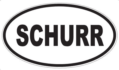 SCHURR - Oval Magnet