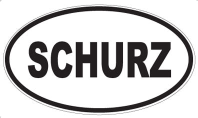 SCHURZ - Oval Sticker