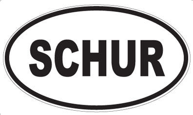 SCHUR - Oval Magnet