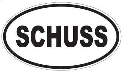 SCHUSS - Oval Sticker