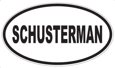 SCHUSTERMAN - Oval Magnet