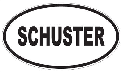SCHUSTER - Oval Magnet