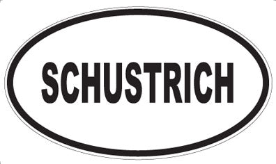 SCHUSTRICH - Oval Magnet