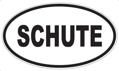 SCHUTE - Oval Magnet