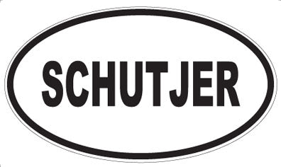 SCHUTJER - Oval Sticker