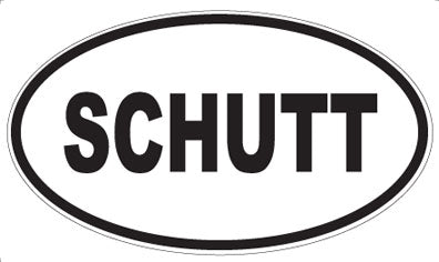 SCHUTT - Oval Sticker