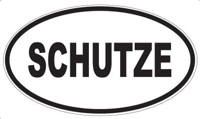 SCHUTZE - Oval Magnet