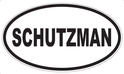 SCHUTZMAN - Oval Magnet