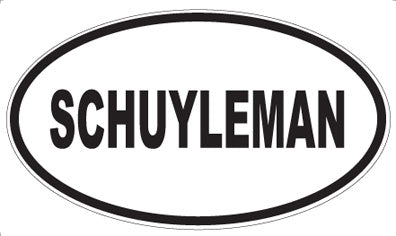 SCHUYLEMAN - Oval Sticker