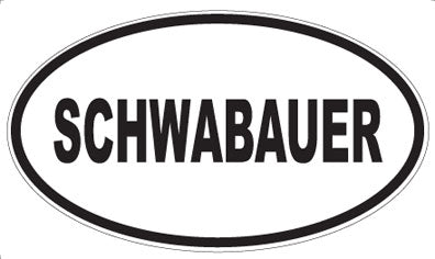 SCHWABAUER - Oval Sticker