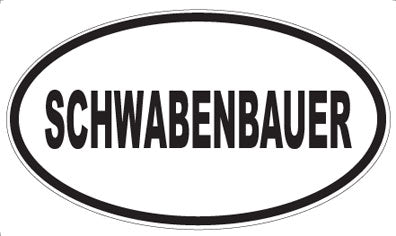 SCHWABENBAUER - Oval Sticker