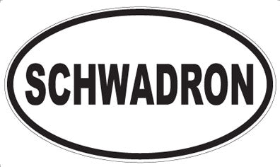 SCHWADRON - Oval Magnet