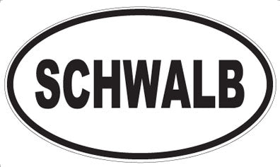 SCHWALB - Oval Sticker