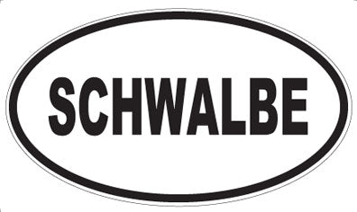 SCHWALBE - Oval Sticker