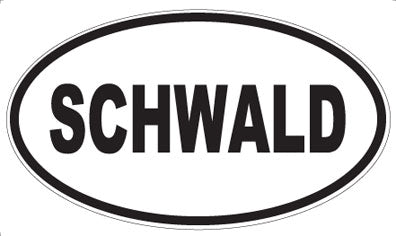 SCHWALD - Oval Sticker