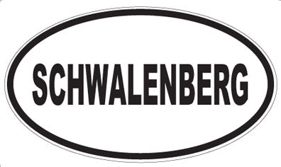 SCHWALENBERG - Oval Sticker