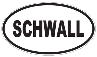 SCHWALL - Oval Sticker