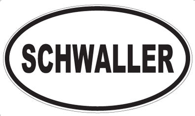 SCHWALLER - Oval Sticker