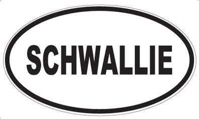 SCHWALLIE - Oval Sticker