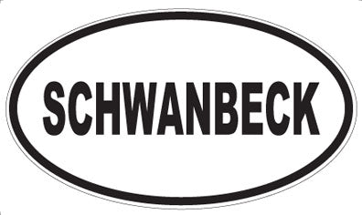 SCHWANBECK - Oval Magnet