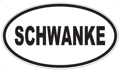 SCHWANKE - Oval Magnet