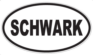 SCHWARK - Oval Magnet