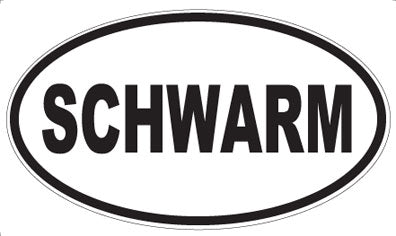 SCHWARM - Oval Sticker