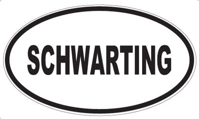 SCHWARTING - Oval Sticker