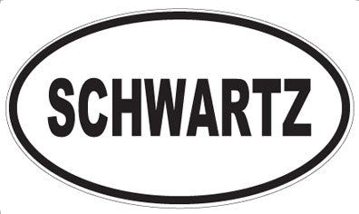 SCHWARTZ - Oval Sticker