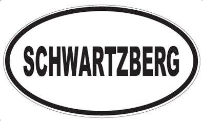 SCHWARTZBERG - Oval Sticker