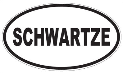 SCHWARTZE - Oval Sticker